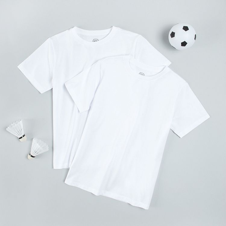 White short sleeve T-shirts- 2 pack
