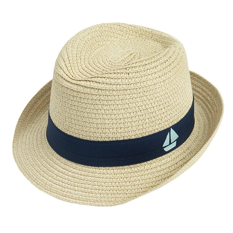 Beige straw hat