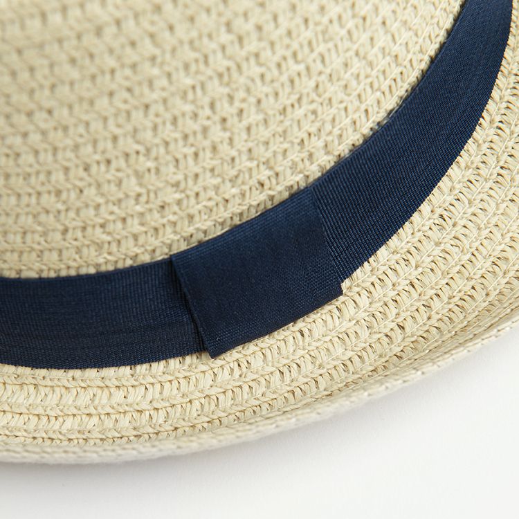 Beige straw hat