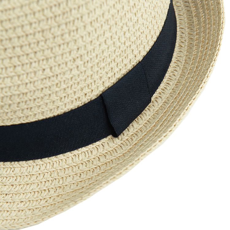 Ecru straw hat