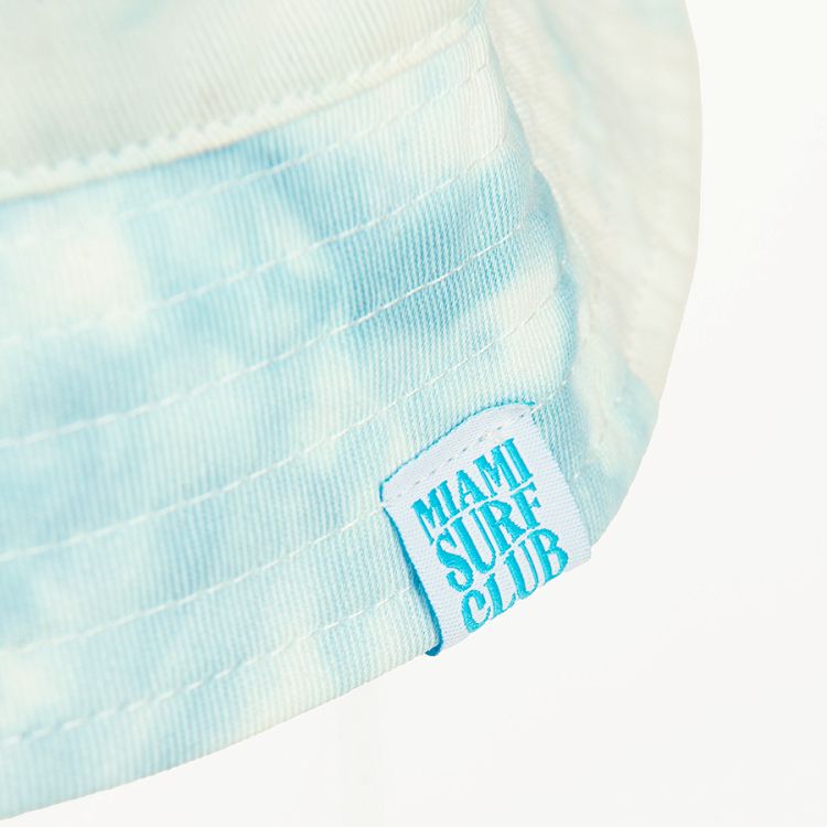 Light blue tie dye summer hat