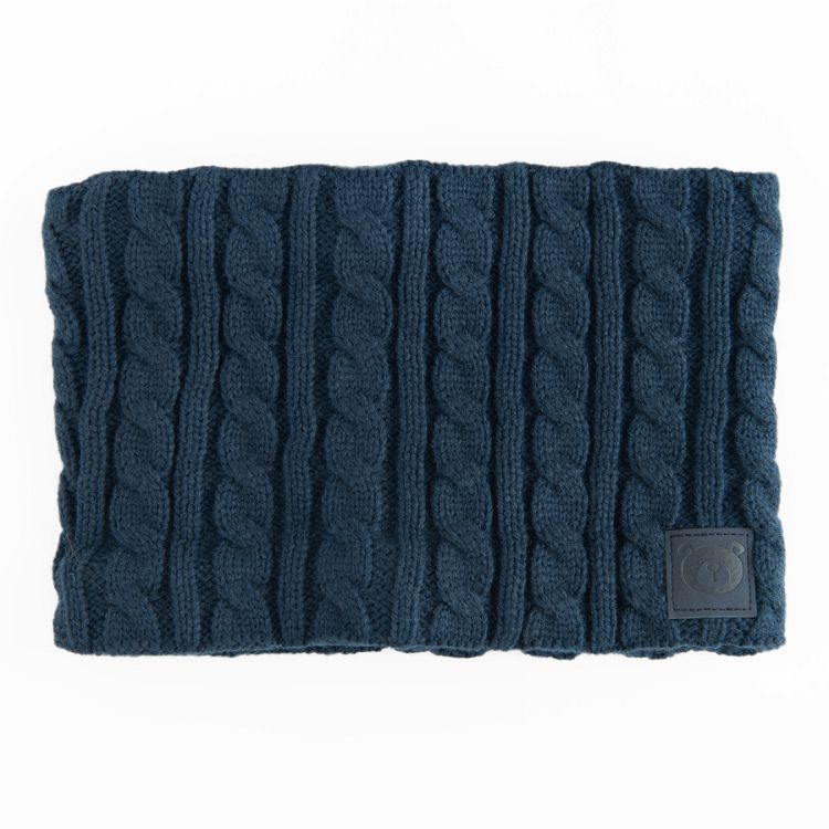 Blue tube scarf