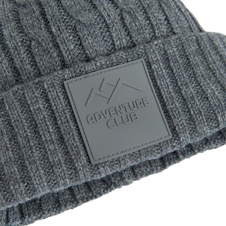 Grey winter beanie