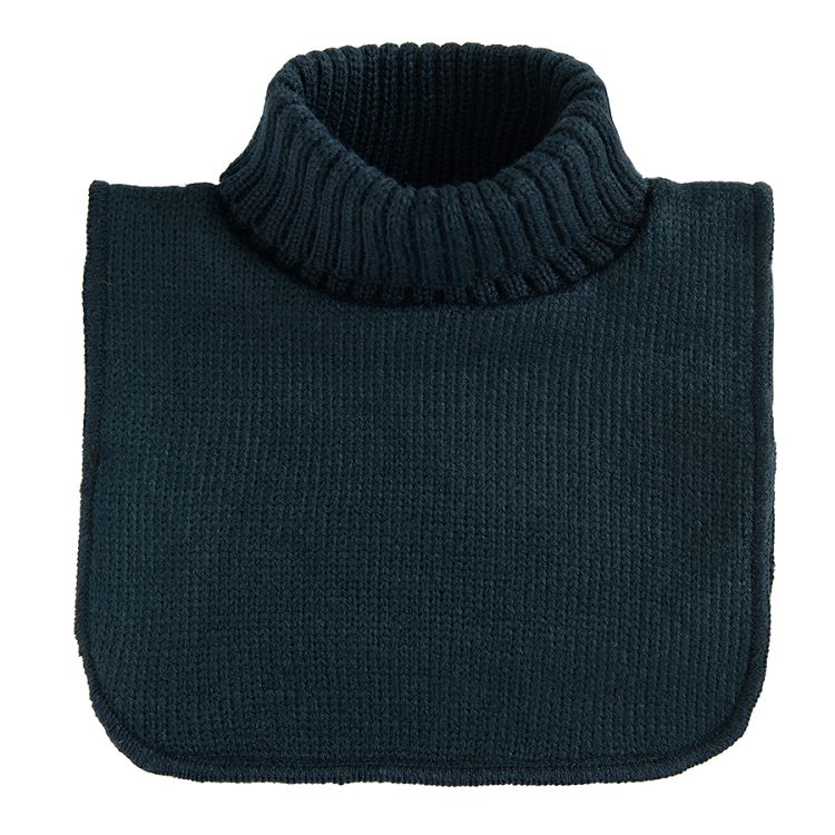 Blue turtleneck scarf