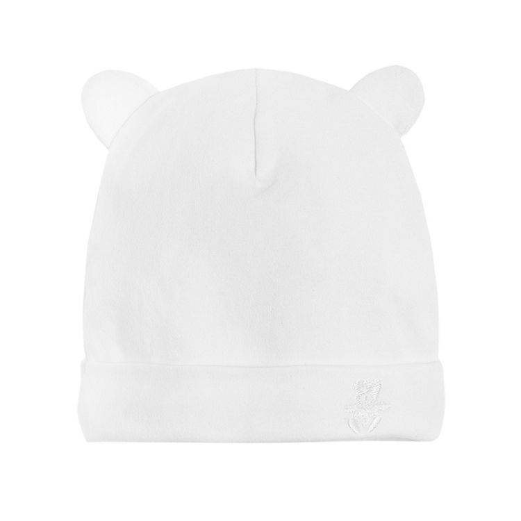 White and pink caps from organic cotton- 2 pack