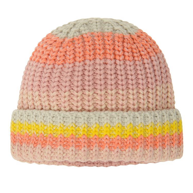 Knitted multi color cap