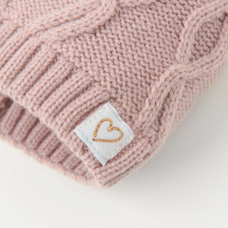 Pink knit cap