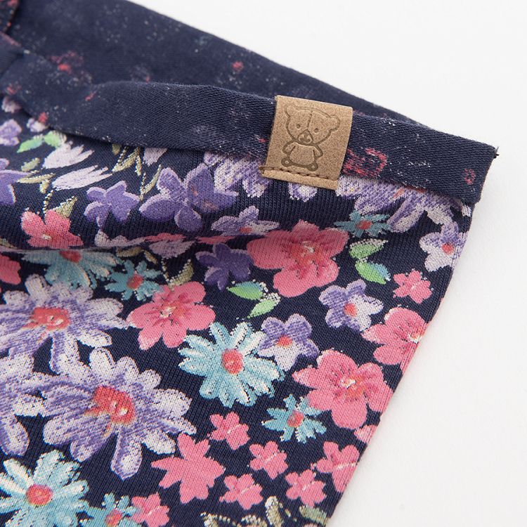 Blue floral neckerchief