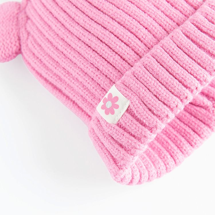 Pink beanie with ears