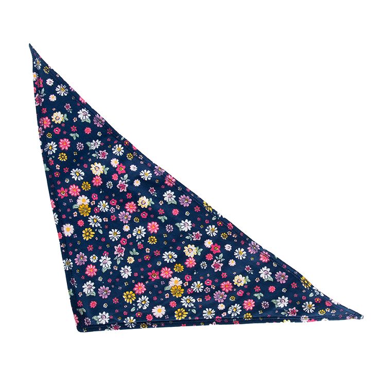 Floral and pink double sided neckerchief