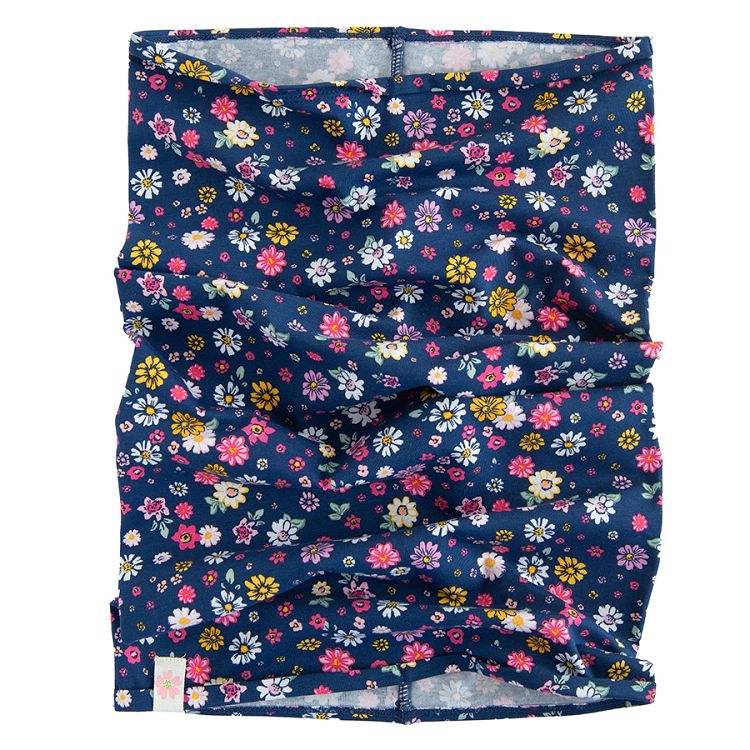 Blue floral snoodscarf