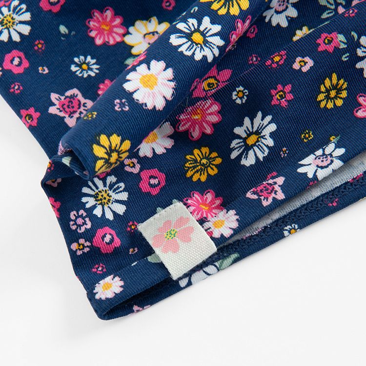 Blue floral snoodscarf