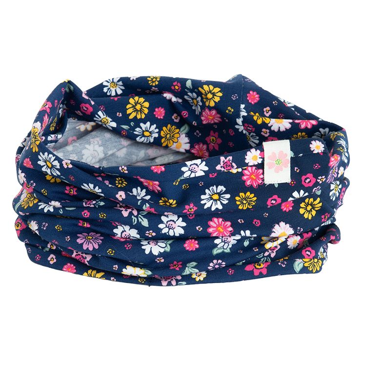 Blue floral snoodscarf