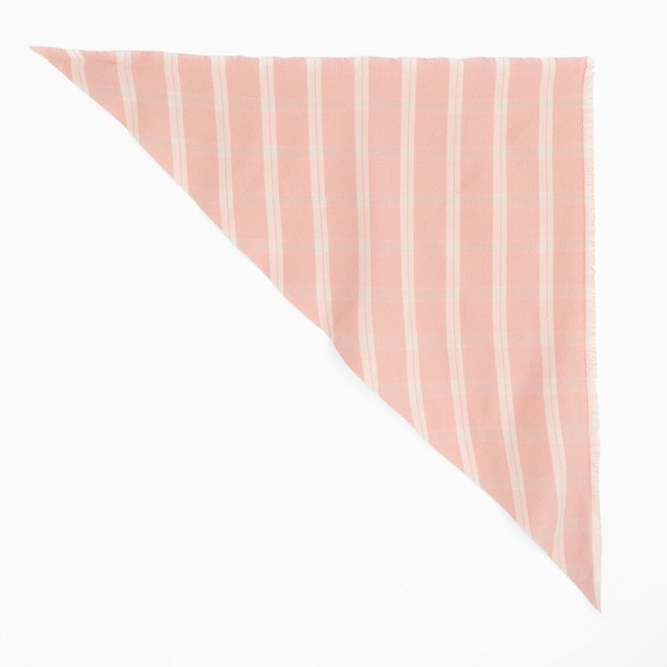 Pink checked neckerchief