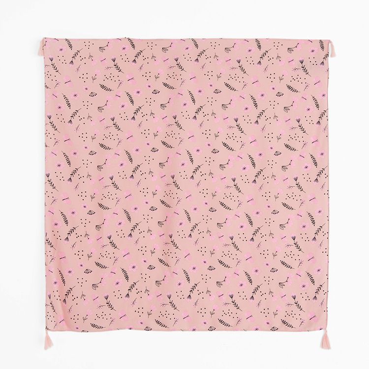 Pink floral neckerchief