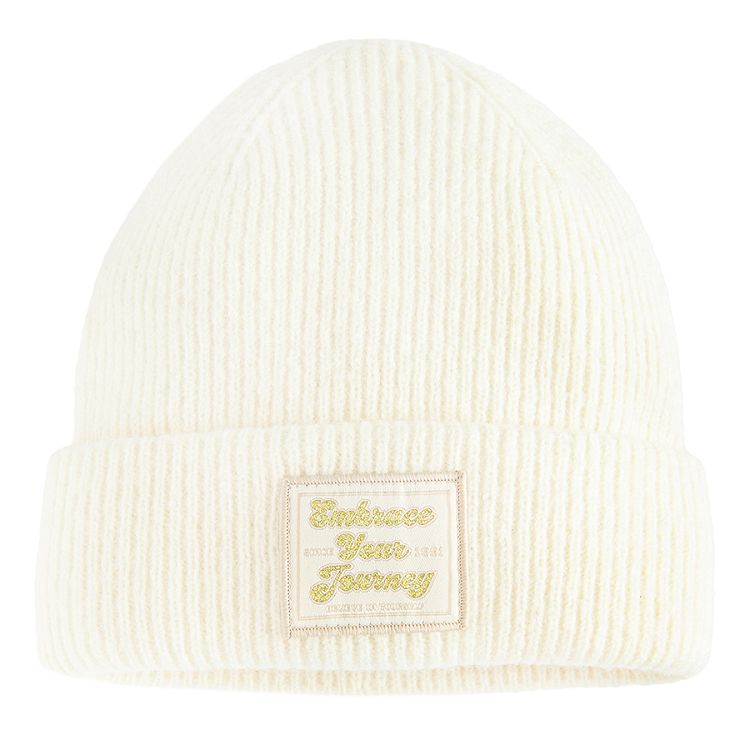 White winter beanie