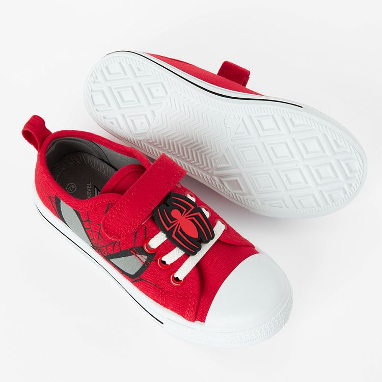 Spiderman red canvas sneakers