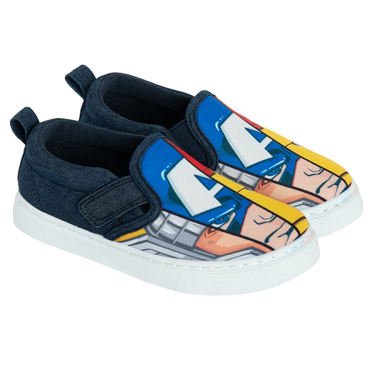 Marvel canvas slip on shoes