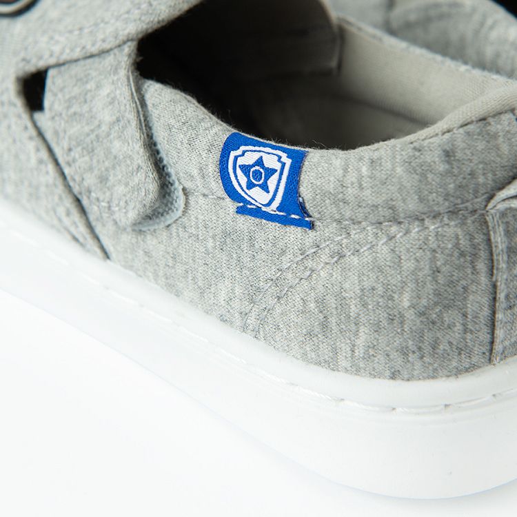 Paw Patrol grey canvas slip on shoes