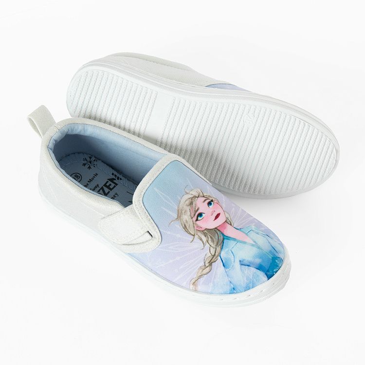 Frozen canvas slip on shoes