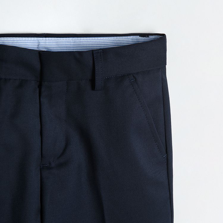 מכנסיים קלאסיים בצבע כחול כהה