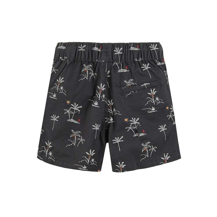 Shorts with palm trees print