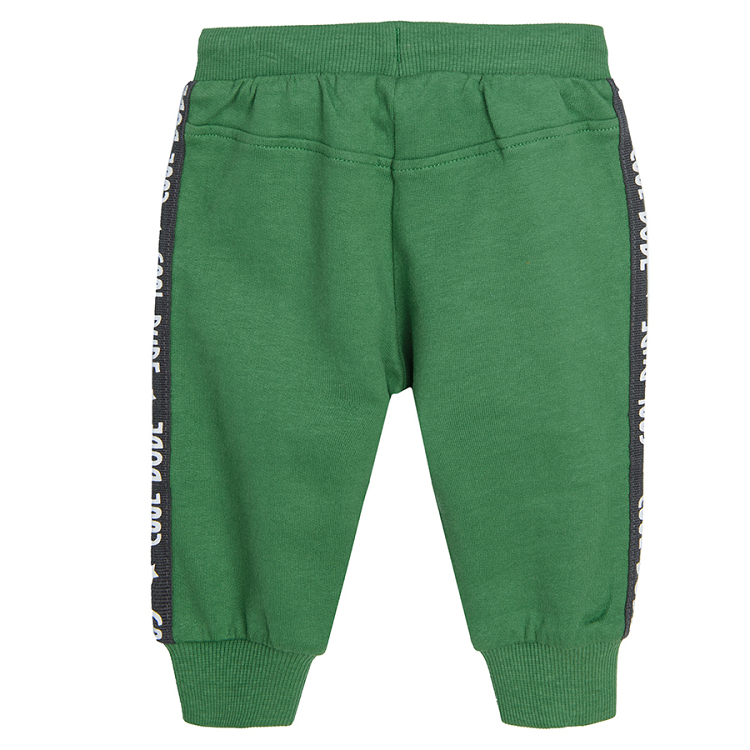 Green jogging pants