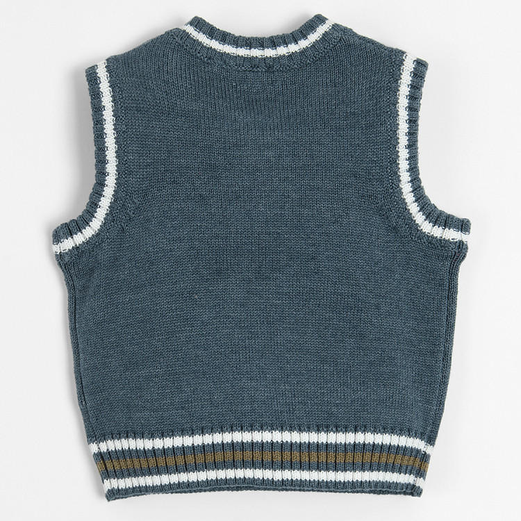 Blue melange truck vest