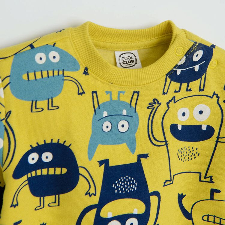 Jogging set with funny monsters print