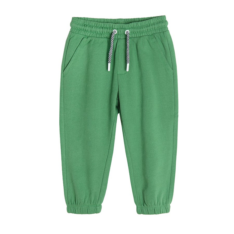 Green with cord jogging pants