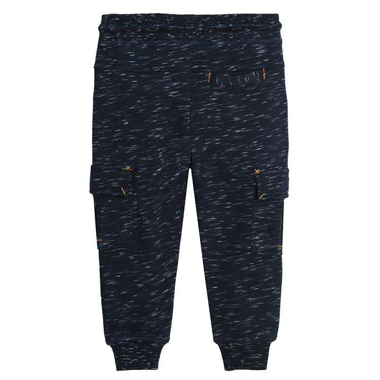 Navy blue cargo jogging pants