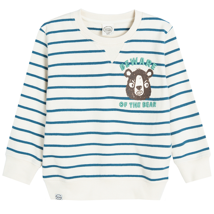 Striped bear sweatshirt