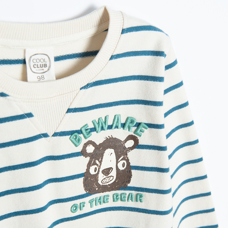 Striped bear sweatshirt