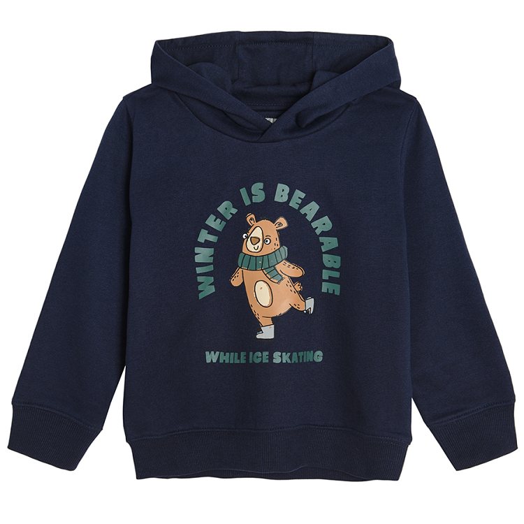 Dark blue bear sweatshirt