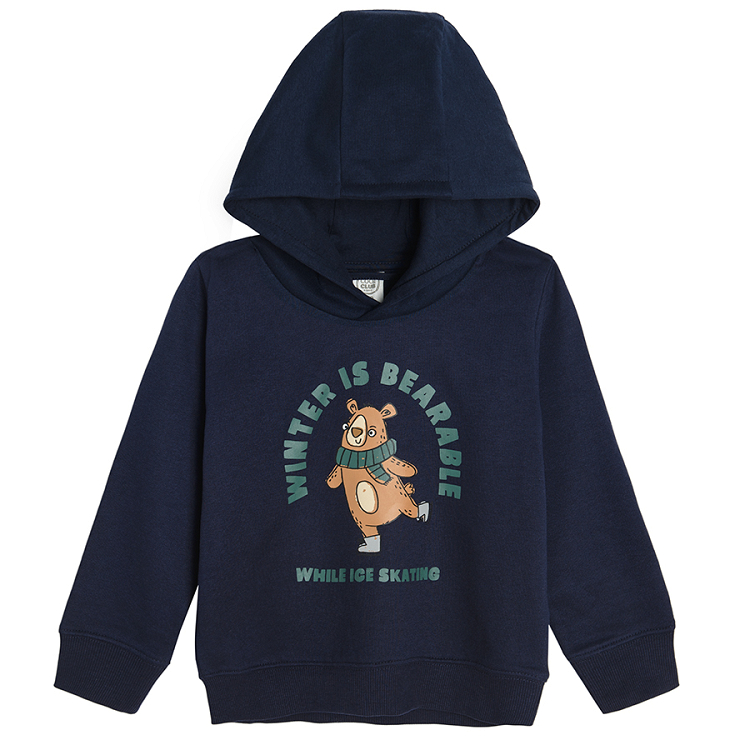 Dark blue bear sweatshirt