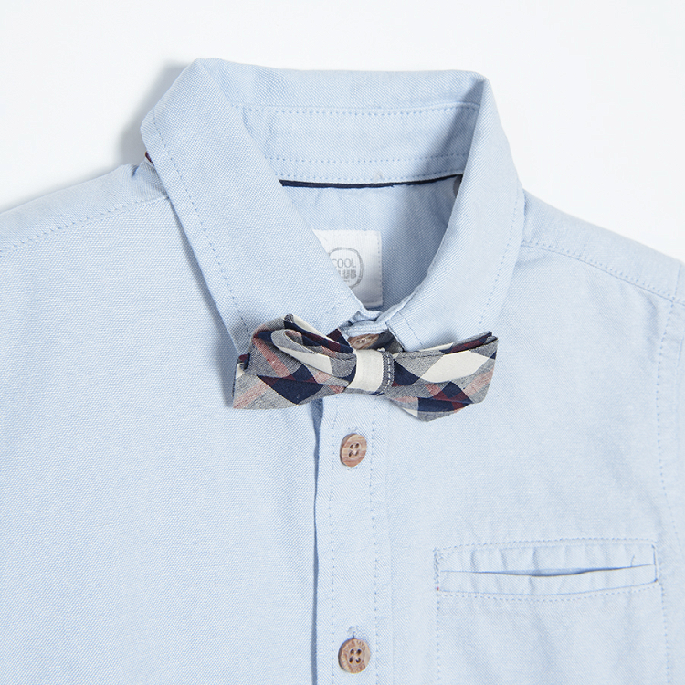 Button down shirt with bow tie