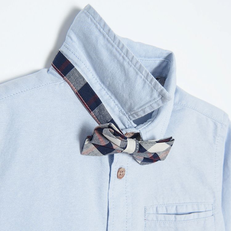 Button down shirt with bow tie