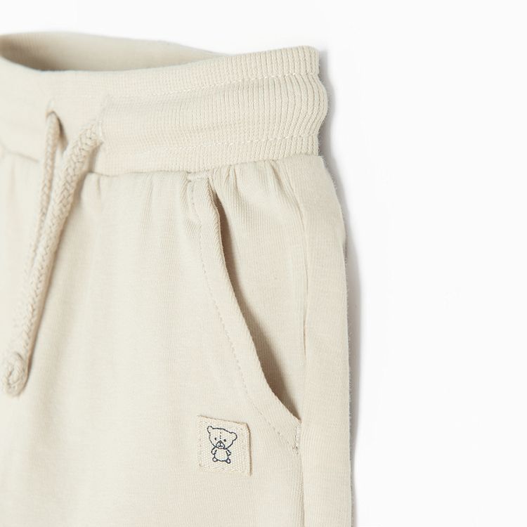 Beige jogging pants