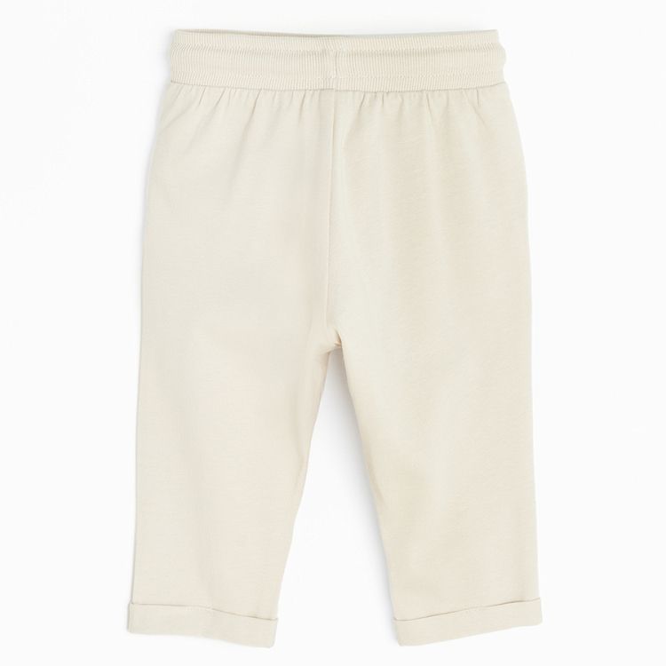 Beige jogging pants