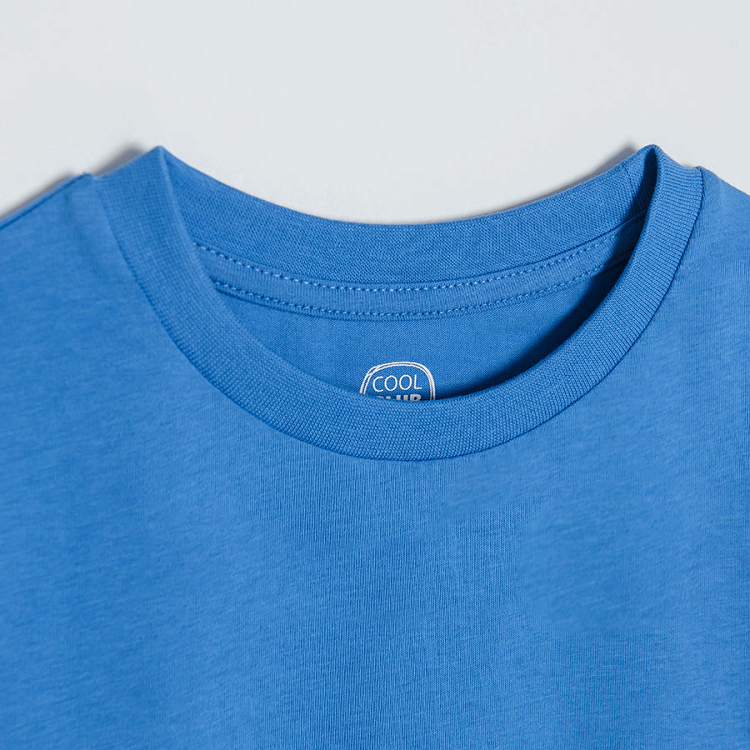 Blue short sleeve T-shirt