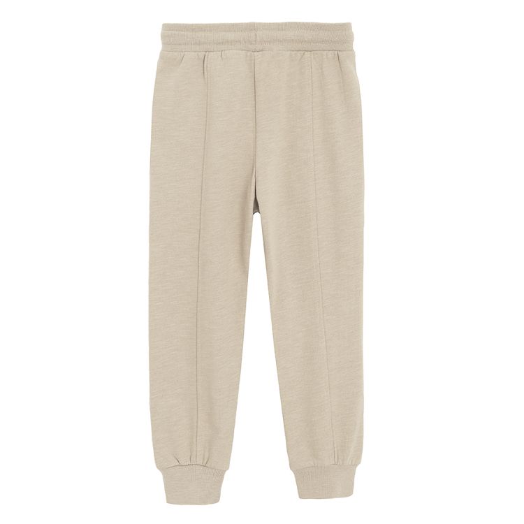 Beige joggings pants with cord