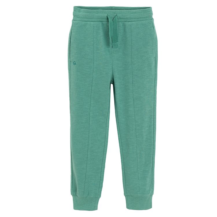 Green jogging pants