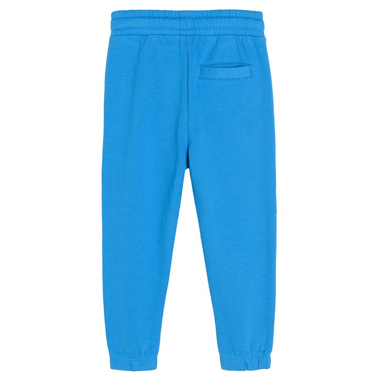 Blue and navy blue jogging pants with adjustable waist 2 pack