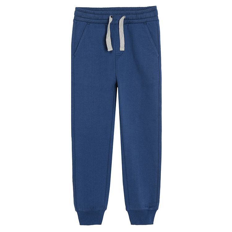 Set blue hooded sweatshirt and jogging pants