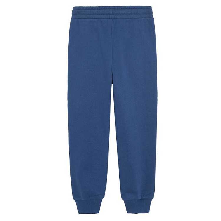 Set blue hooded sweatshirt and jogging pants