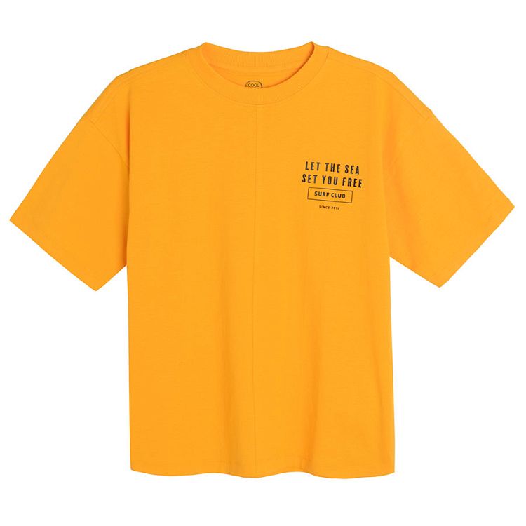 Orange short sleeve T-shirt