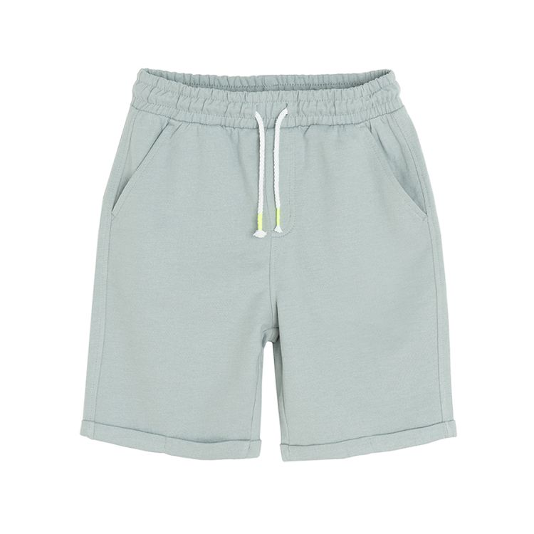 Grey long shorts with cord