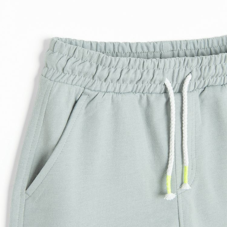 Grey long shorts with cord