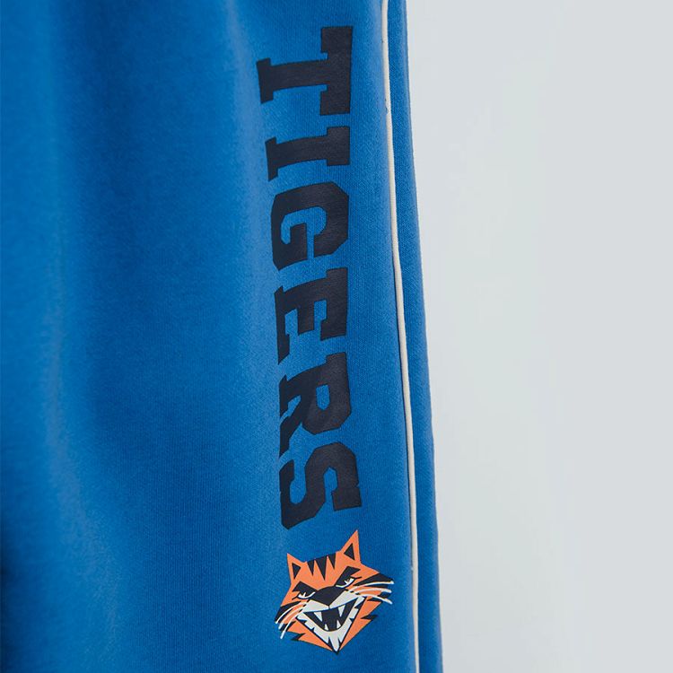 Blue tigers jogging pants with adjustable waist