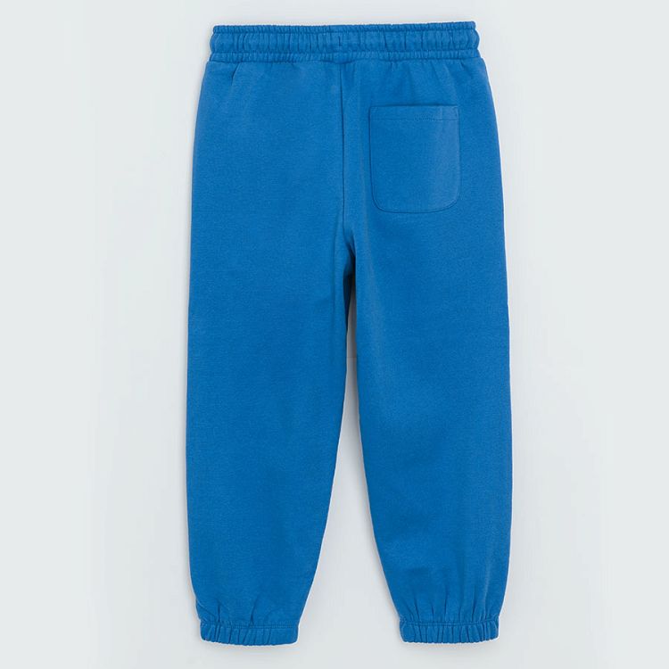 Blue tigers jogging pants with adjustable waist